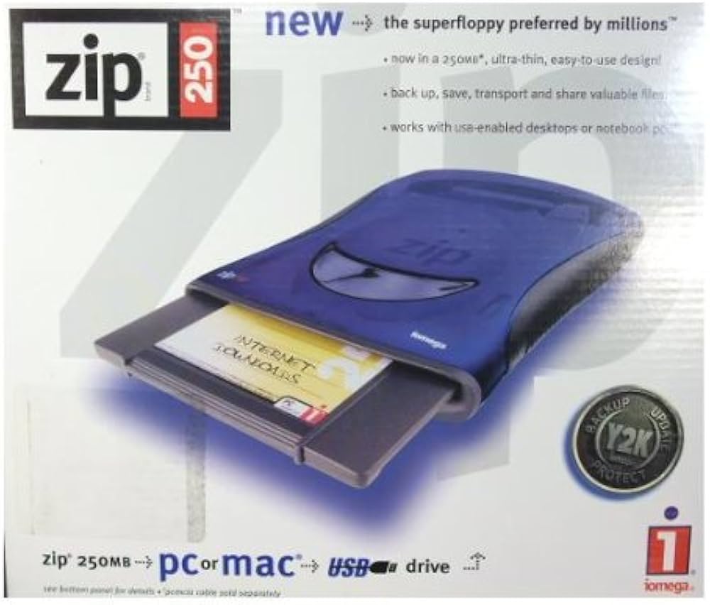 Amazon | USB接続 外付け250MB ZIPドライブ iomega Z250USBPCM
