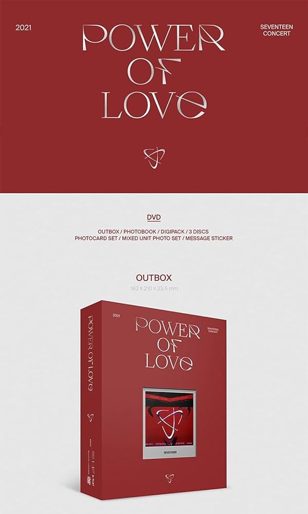 Amazon.com: 2021 Seventeen Concert POWER OF LOVE DVD + 1ea
