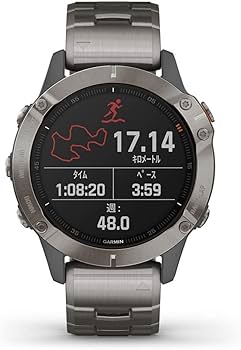 Amazon | ガーミン fenix6 Sapphire Ti Gray Titanium band グレー 小