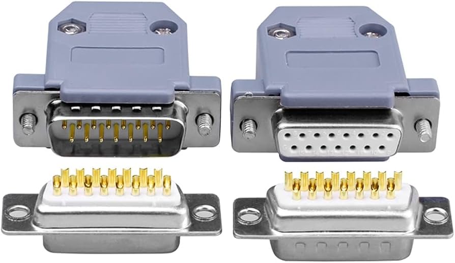 Amazon.co.jp: PENGLIN 10個 D-SUB 15ピンコネクタ オス・メス 各5個 D