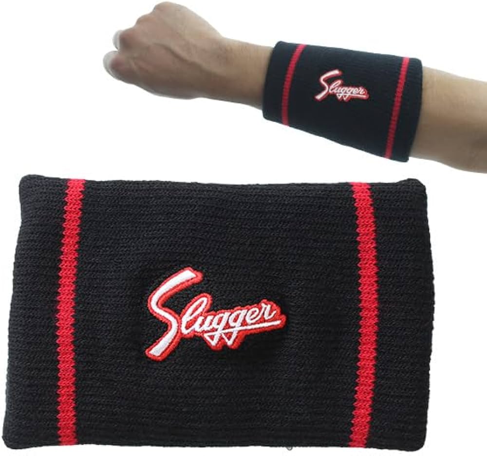 Amazon | 野球 久保田スラッガー リストバンド セット 2個 両腕 S-34
