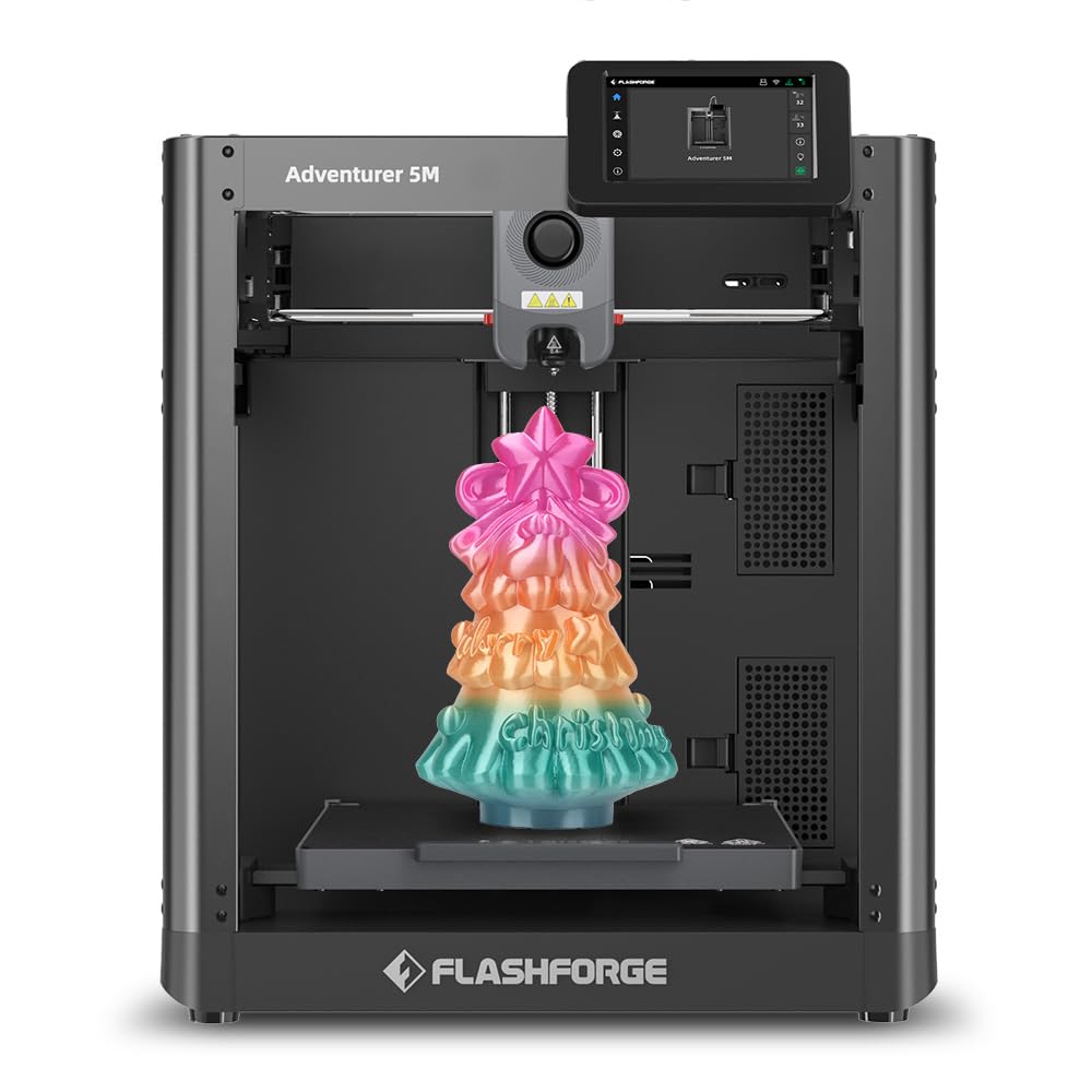 FLASHFORGE Adventurer 5M 3D Printer, 600mm/s High-Speed, 1 Click
