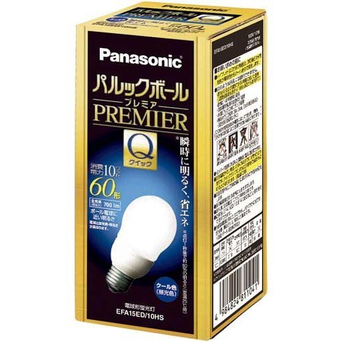 Amazon | パナソニック 60形電球形蛍光灯 パルックボール プレミアQ