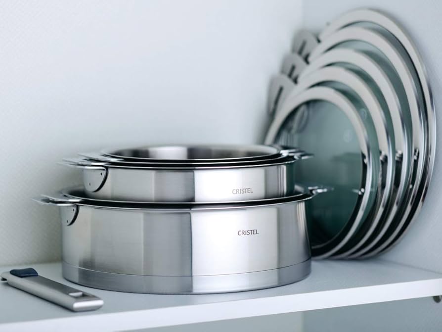 Amazon｜CRISTEL クリステル ステンレス 鍋 L浅鍋 24cm ガス IH