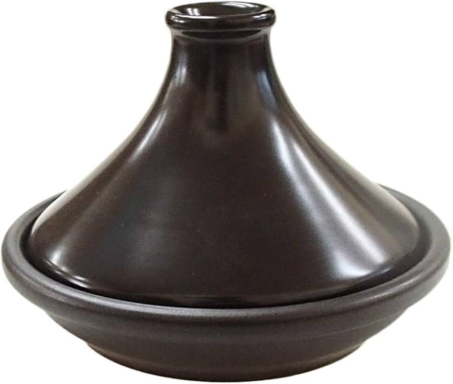 Amazon | タジン鍋 ブラック(20cm) 一人から二人用 電子レンジ 直火