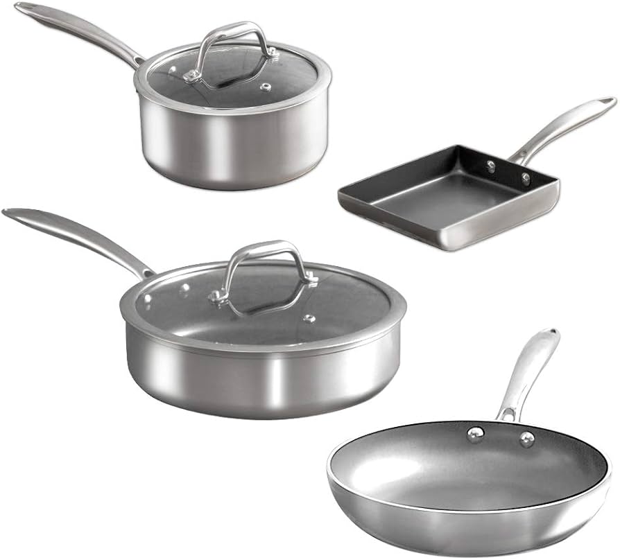 Amazon.co.jp: アイリスオーヤマ フライパン 鍋 6点セット 26㎝ 20