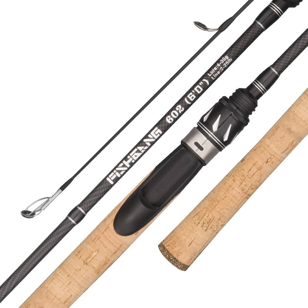 超軽量 カーボンロッド スピニング S662L バスロッド ウッドグリップ