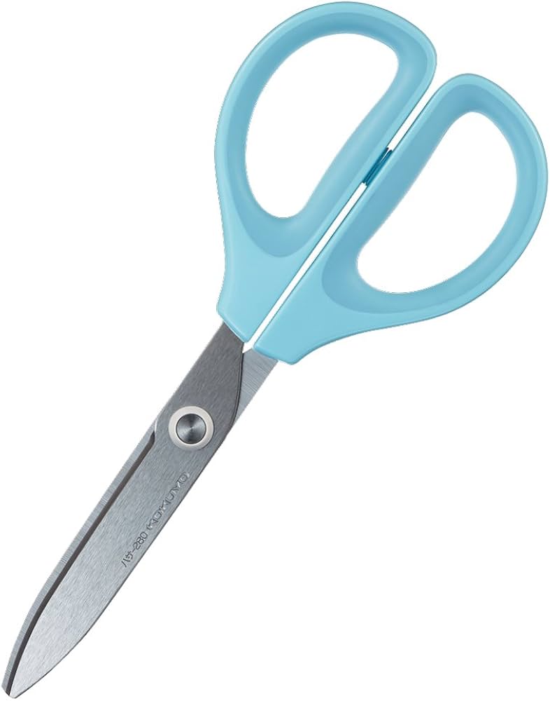 Kokuyo Saxa Scissors, Blue, Standard Blade, Symmetrical Handle for