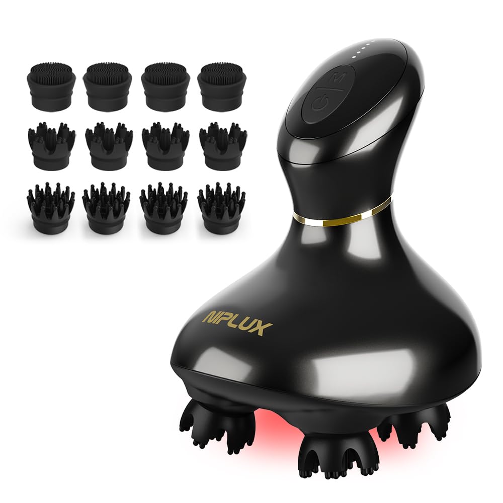 Amazon | 【博士監修】NIPLUX EMS HEAD SPA 電動頭皮ブラシ ヘッドスパ