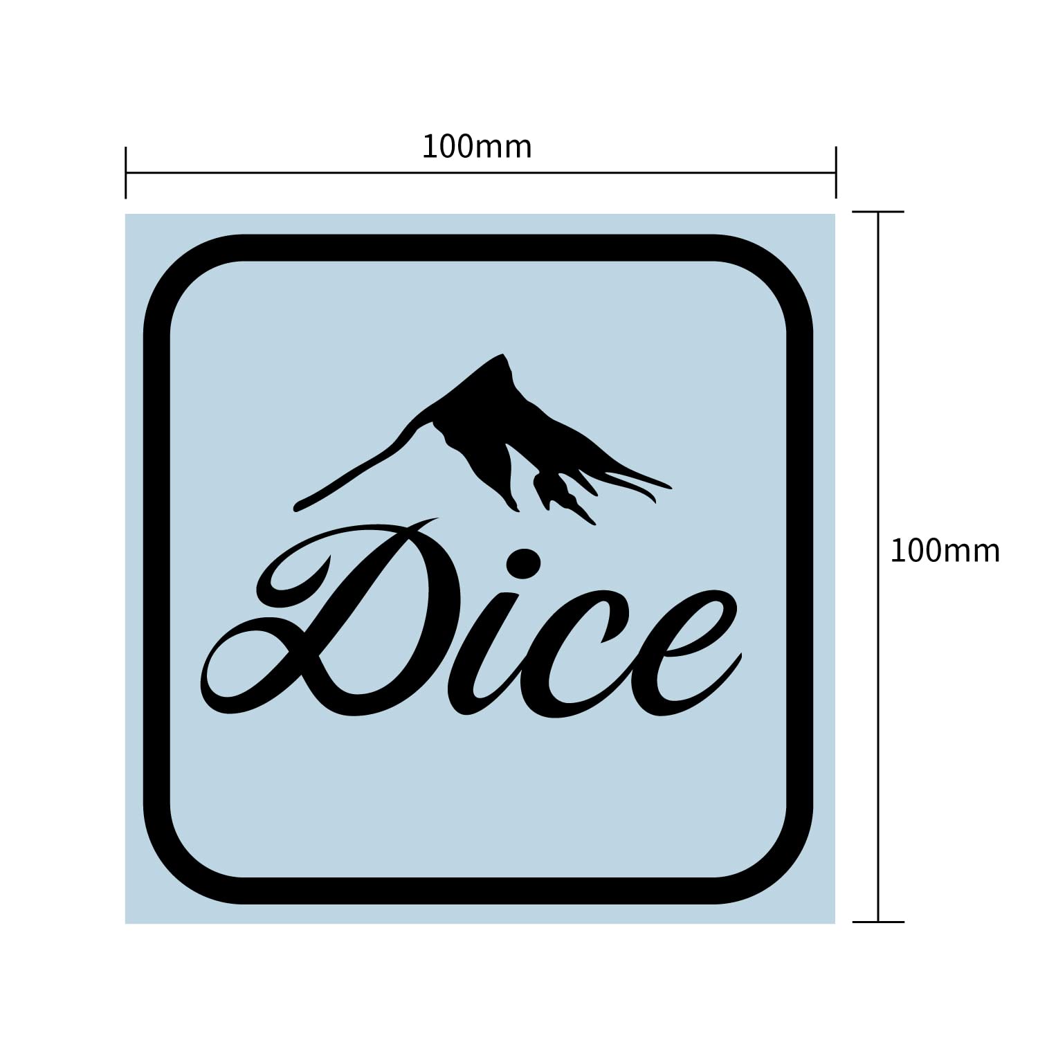 Amazon.co.jp: DICE (ダイス) 日本製 スクエアロゴ ステッカー SIL