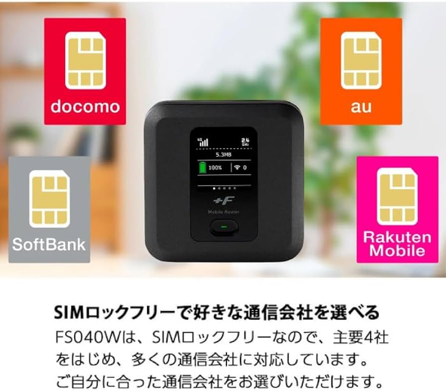 Amazon.co.jp: 【セット】富士ソフト +F FS040W 本体 +専用フィルム