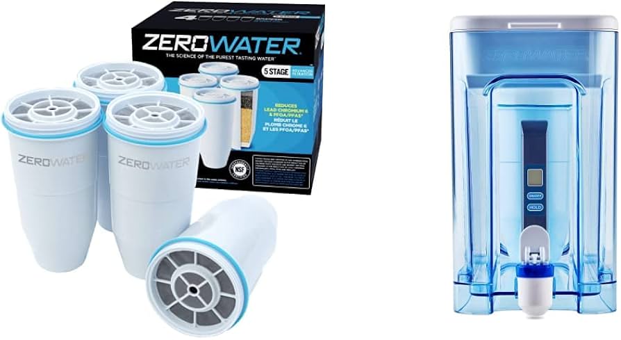Amazon.com: ZeroWater Official Replacement Filter 4-Pack + 32-Cup