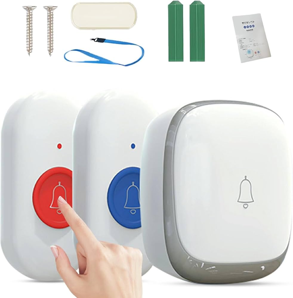 Amazon.co.jp: 【IP68防水・送信機2個】ワイヤレスチャイム 玄関