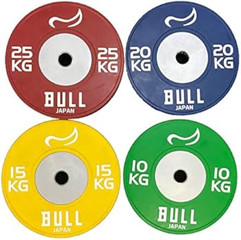 Amazon | BULL Φ50mmバンパープレート20kg（青色）（2枚
