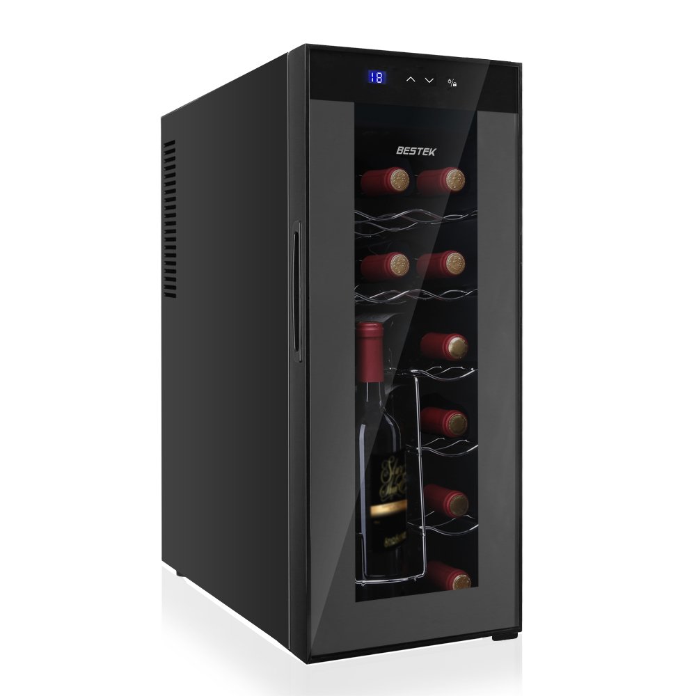 Amazon.co.jp: BESTEK ワインセラー 12本収納 横置きも縦置きも両方