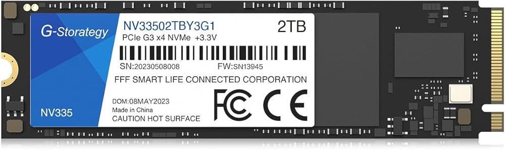 Amazon | SSD 2TB m.2 Gen3 ×4 NVMe G-Storategy Type 2280 内蔵 読込