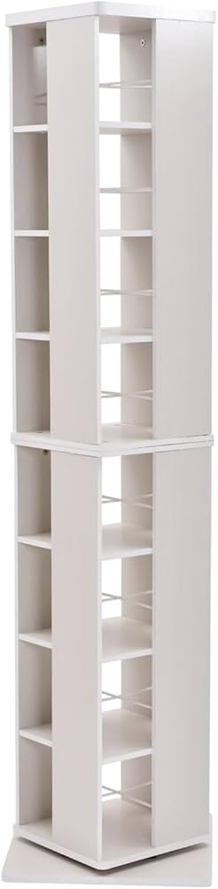 Amazon｜山善(YAMAZEN) 回転本棚 8段 幅45×奥行45×高さ182.5cm 壁付け