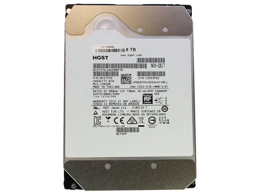 24台/計192TB】HGST SAS HDD 8TB 12Gb 24台/計192TB】HGST SAS HDD 8TB