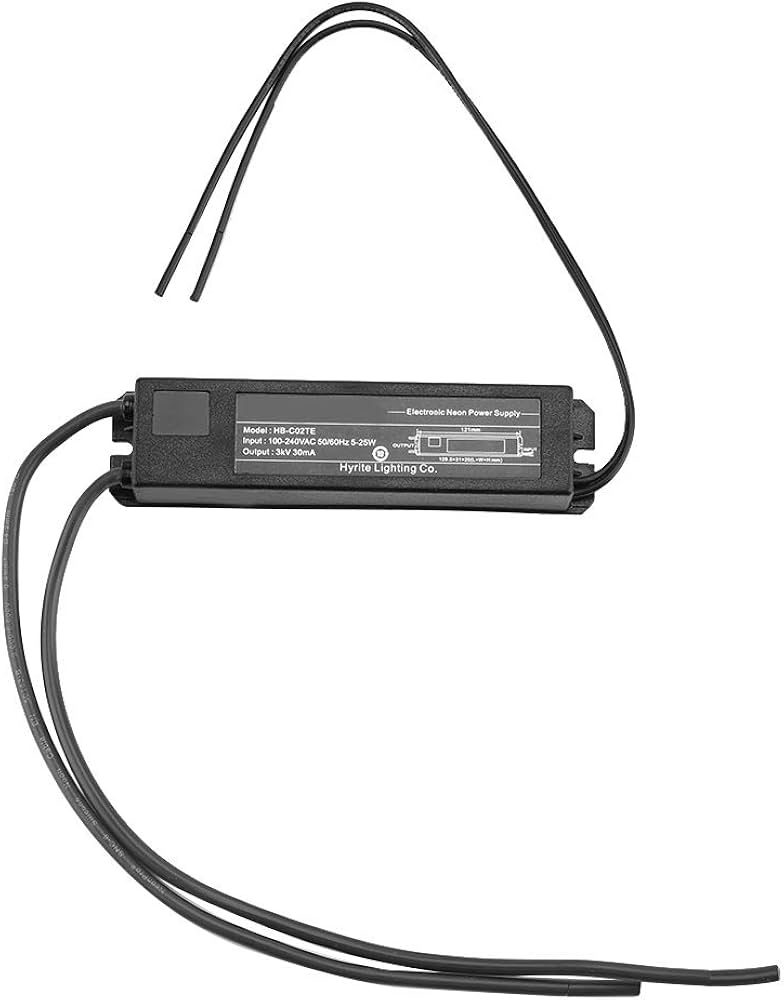 Amazon | 3KV 30mA 5-25Wネオンランプ電子トランス ガラスネオンサイン