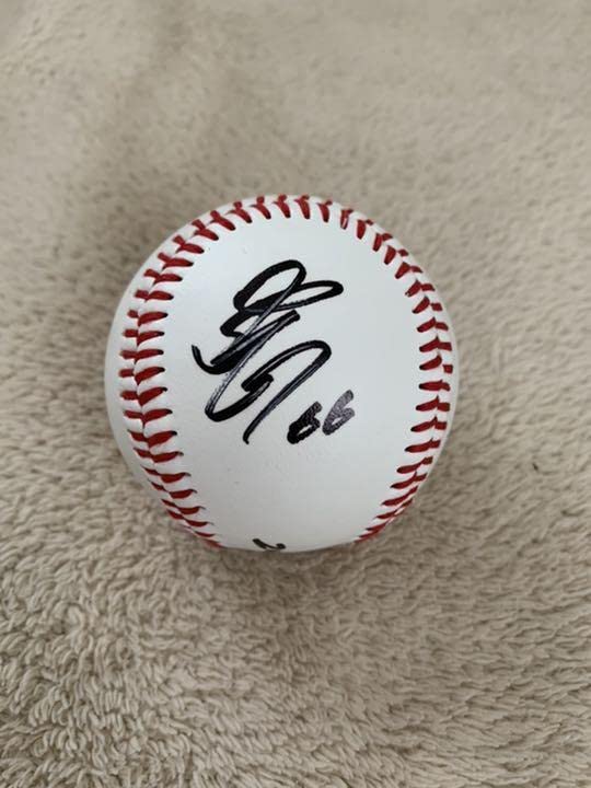 Amazon.co.jp: 万波中正 直筆サインボール : スポーツ＆アウトドア