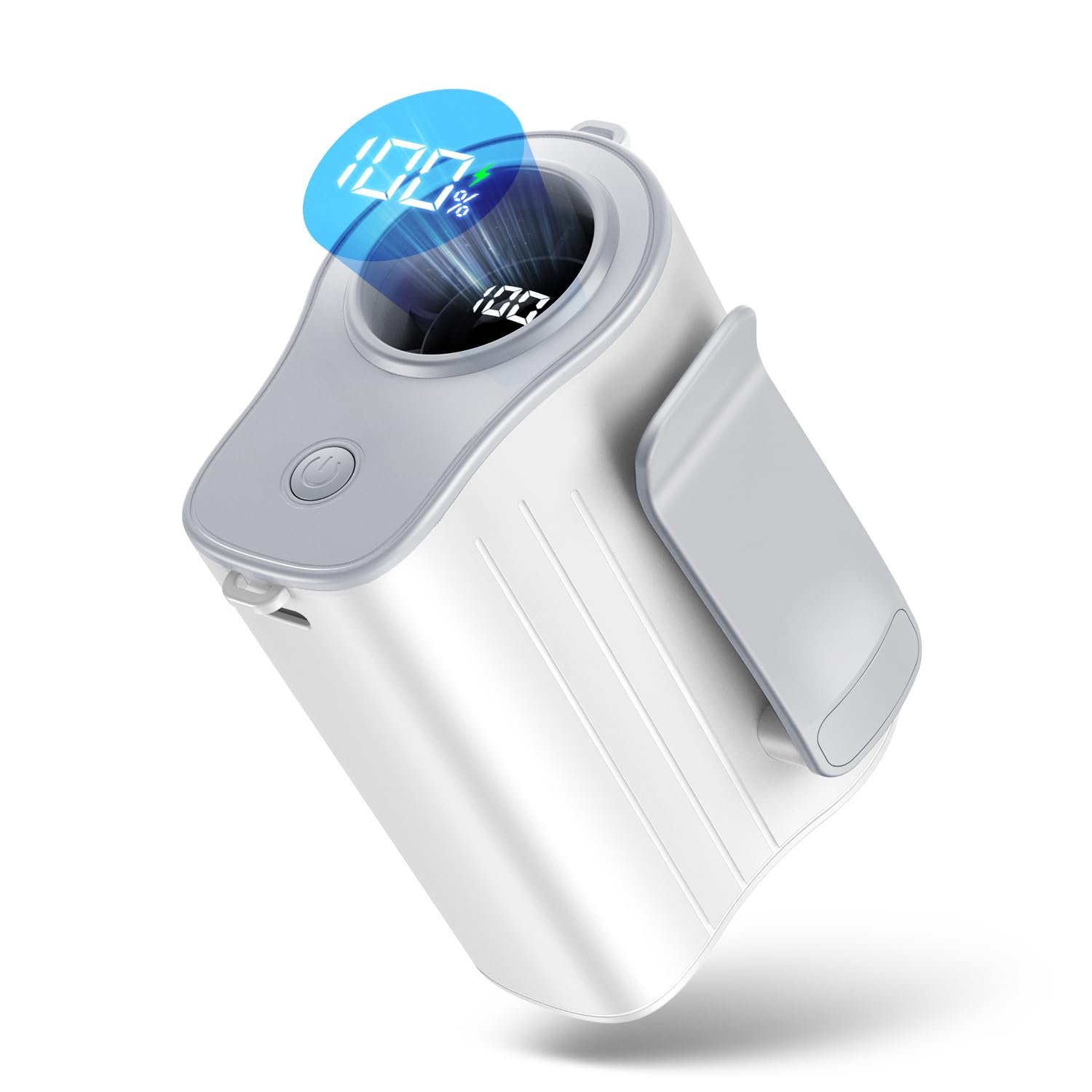 Amazon | 【一台四役 8000mAh大容量】 腰掛け扇風機 腰掛け/首掛け