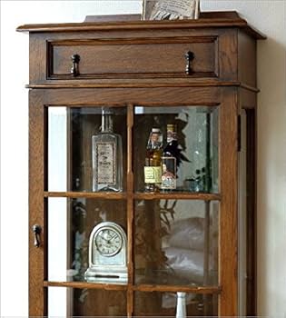 Amazon.co.jp: キャビネット ガラス アンティーク クラシック 木製