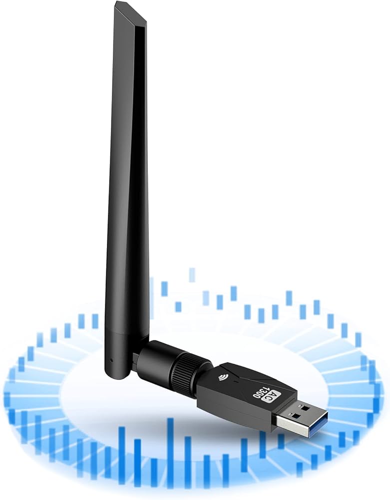 Amazon | KIMWOOD wifi usb 1300Mbps USB 3.0 無線lan 子機 2.4G/5G