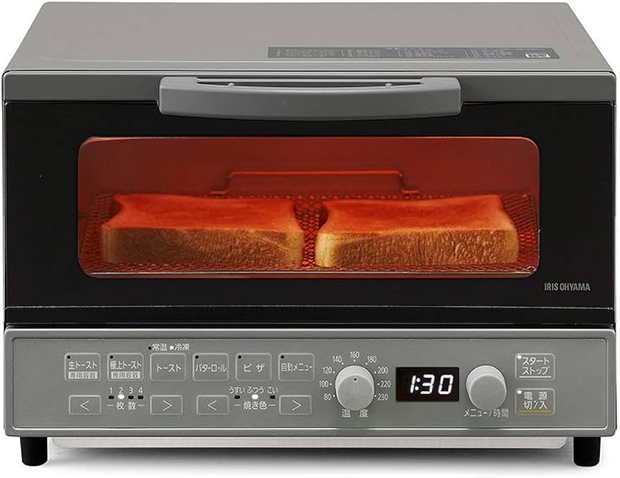 Amazon | アイリスオーヤマ トースター オーブントースター 4枚焼き 生