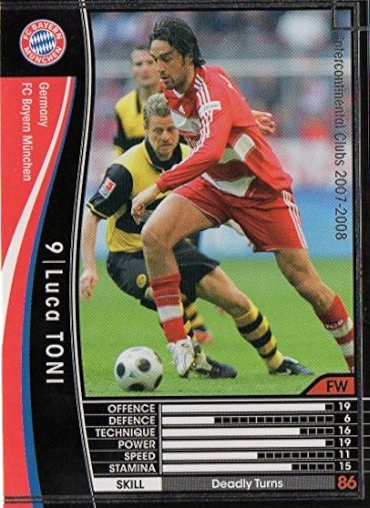 Amazon.co.jp: WCCF/07-08/バイエルン・ミュンヘン/黒/176/ルカ・トニ