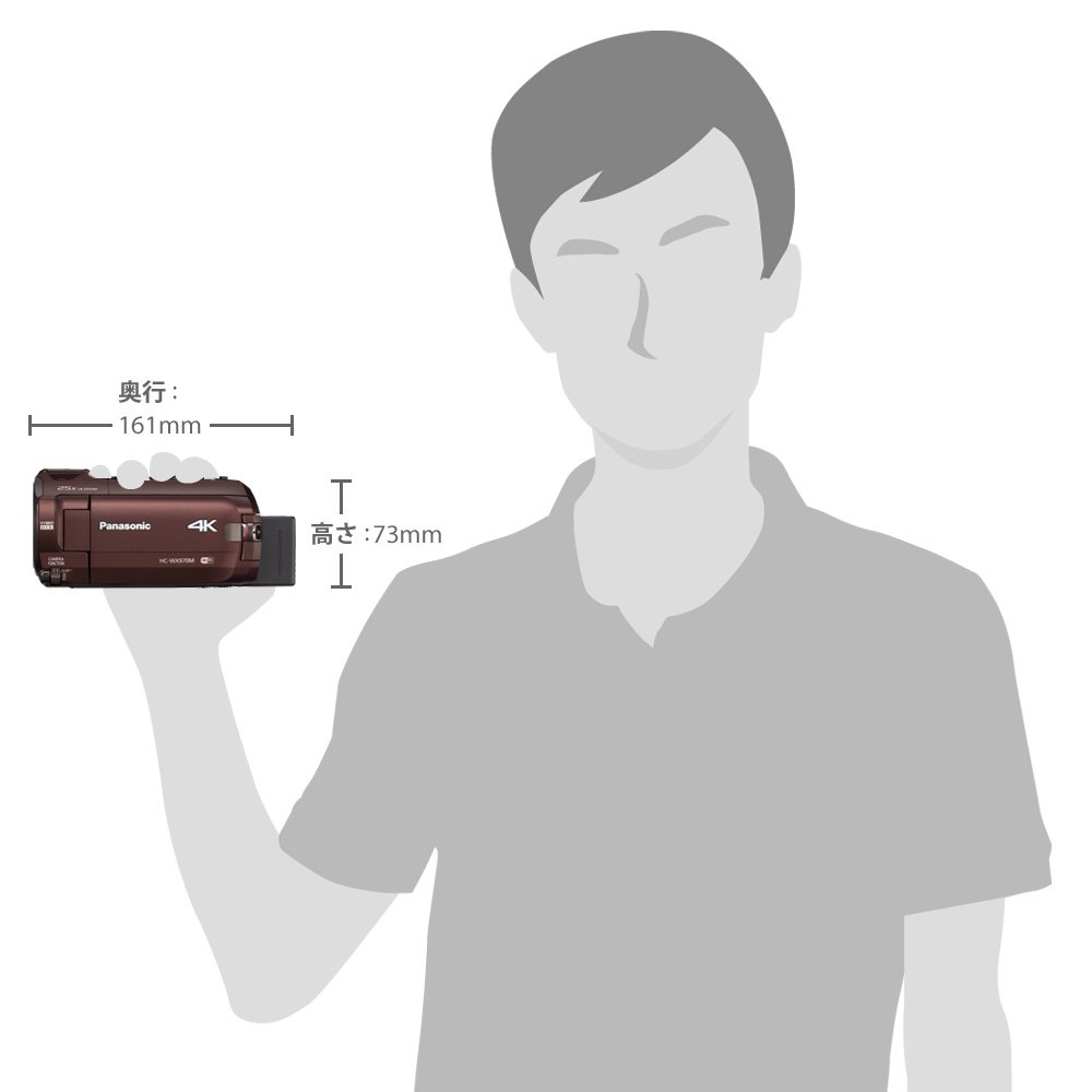 Amazon.co.jp: パナソニック 4Kビデオカメラ WX970M ワイプ撮り 軽量