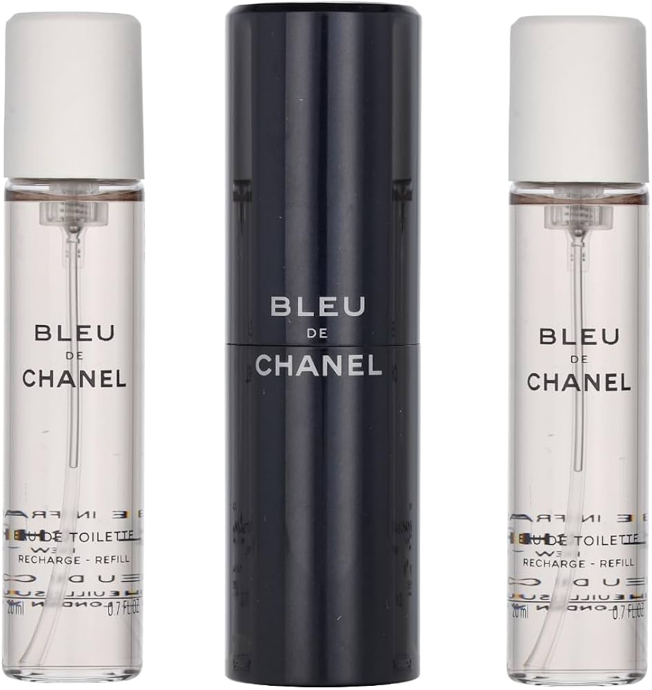 Amazon.com : Bleu De Chanel Eau De Toilette Travel Spray & Two