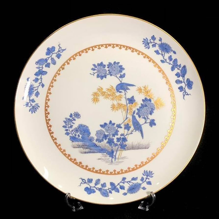 Amazon.co.jp: Meisseマイセン/極稀少1級品 化粧箱付「青い鳥と金の竹