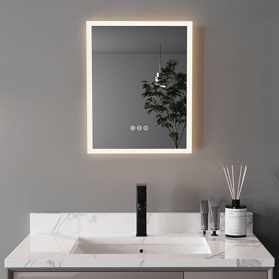 Amazon.co.jp: Susire 女優ミラー 壁掛け鏡 ライト付き ウォールミラー