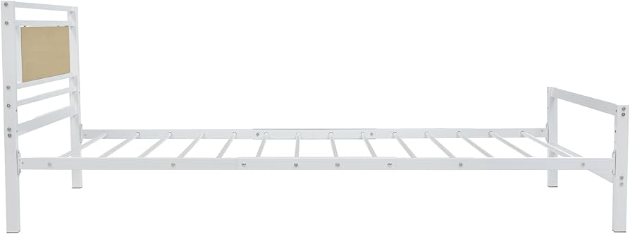 Amazon｜パイプベッド シングル ベッドフレーム 3段階高さ調節 宮付き