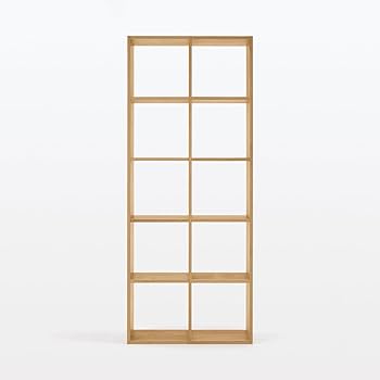 Amazon｜無印良品 スタッキングシェルフセット・5段・オーク材 幅82
