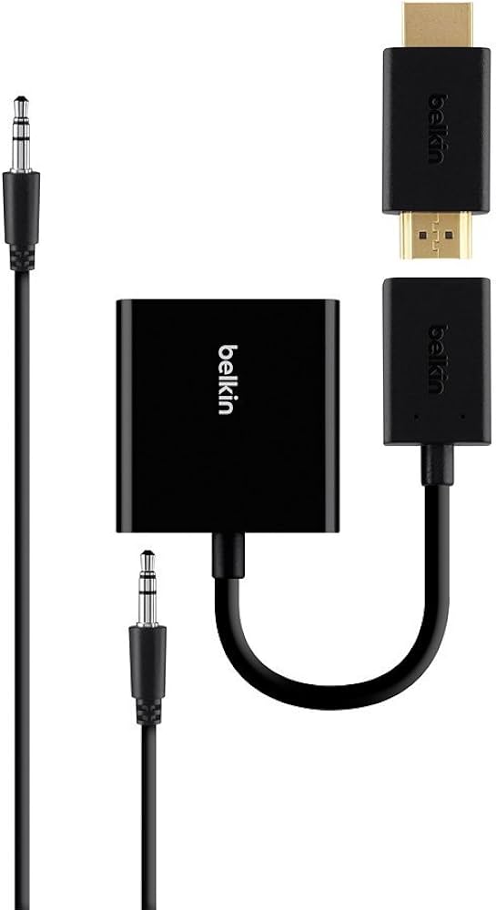 Amazon.com: Belkin HDMI to VGA Adapter Kit, Compatible with Apple