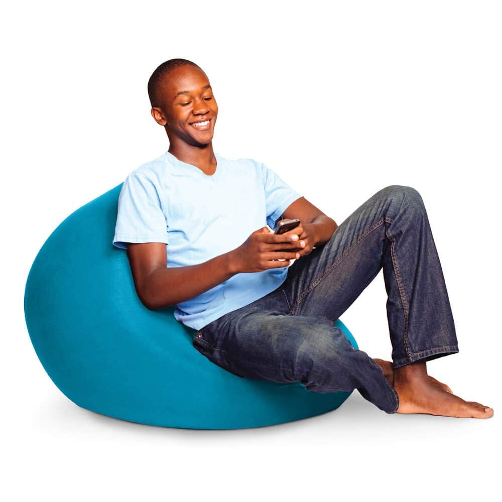 ヨギボー オットマン アクアブルー ☆新品変えカバー ネイビーブルー