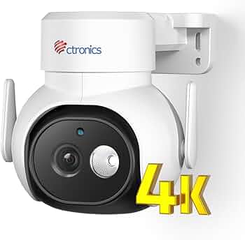 Amazon.co.jp: Ctronics 防犯カメラ 屋外 4K 5GWi-F iAI人/ペット/車両