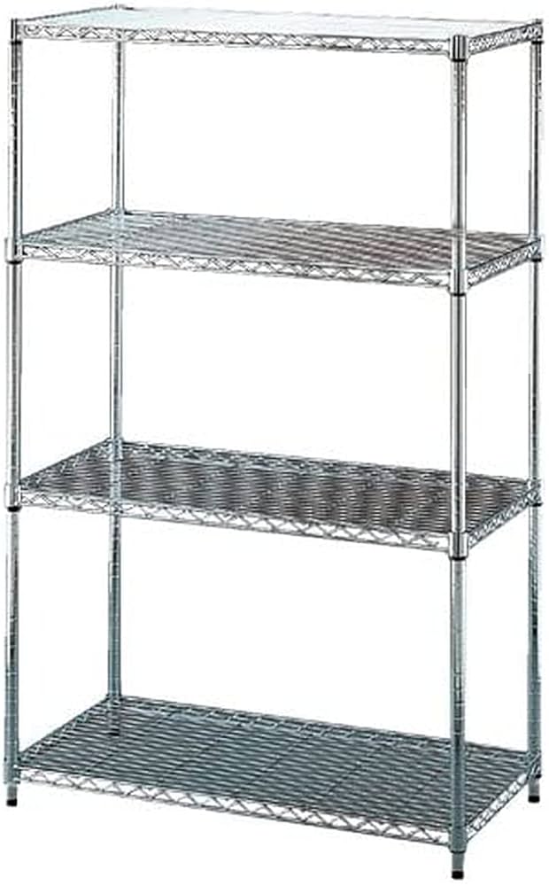 Amazon｜アイリスオーヤマ メタルラック本体 4段 ポール径25mm 幅120