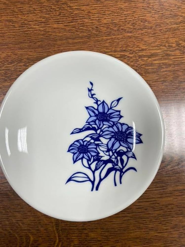 切り絵作家久保修出石焼き絵皿5皿セット