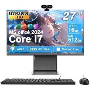 Amazon.co.jp: 一体型 - デスクトップ: パソコン・周辺機器