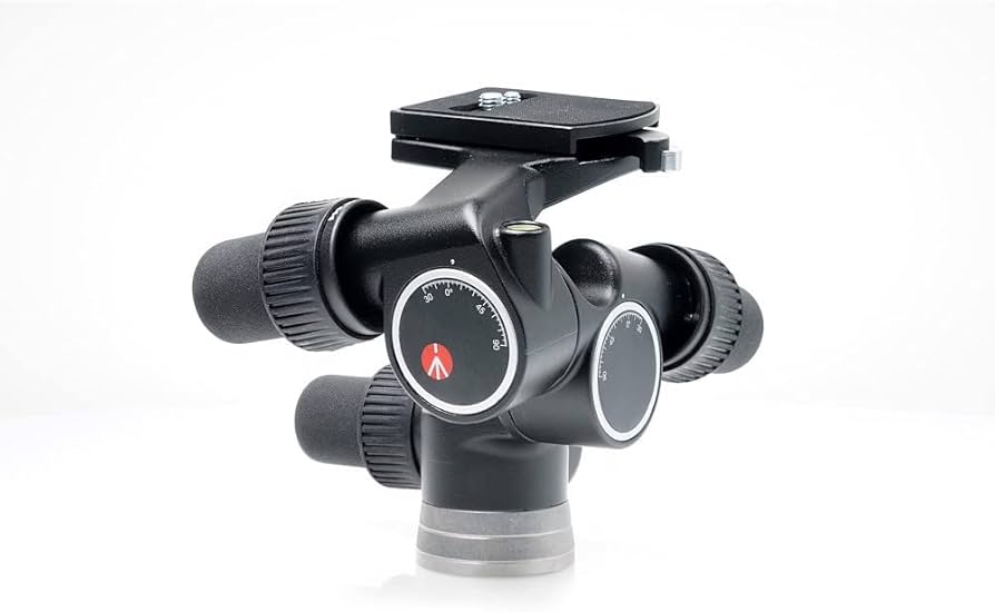 Amazon | Manfrotto ギア雲台 ギア付きプロ雲台 アルミニウム製 405