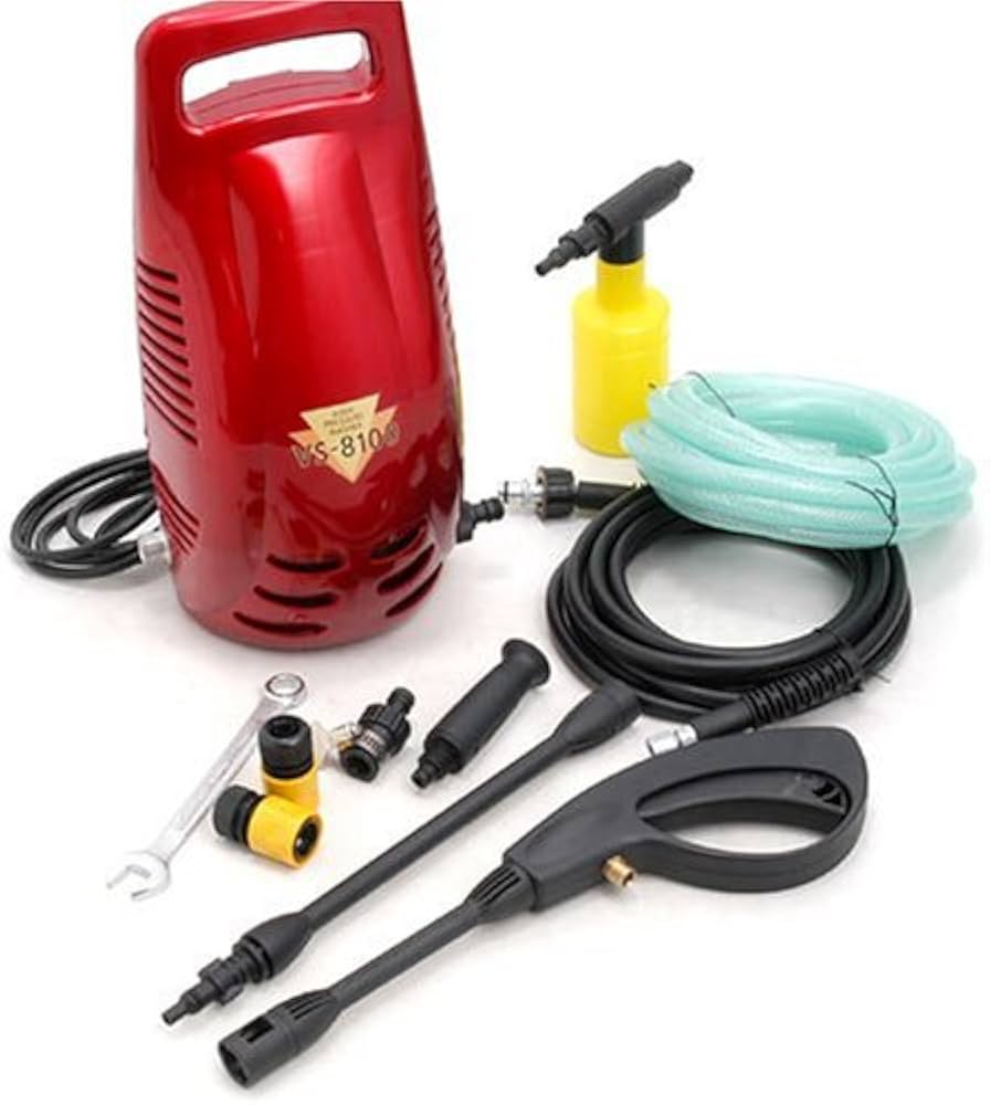 Amazon | ベルソス 高圧洗浄機(洗剤タンク付) レッド VS8100-RE | 高圧