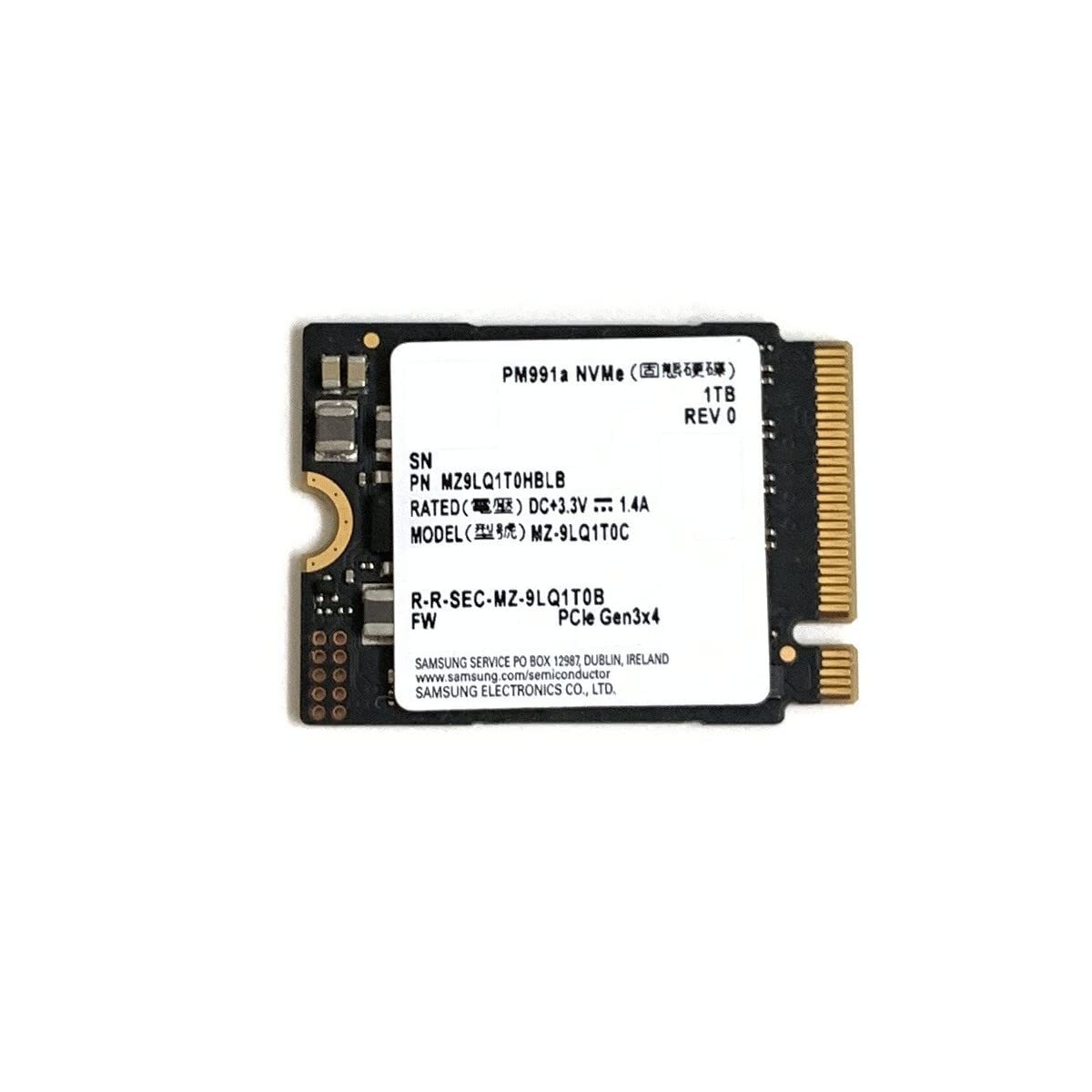 Amazon.com: SAMSUNG 1TB SSD M.2 2230 30mm PM991a NVMe PCIe Gen3 x4