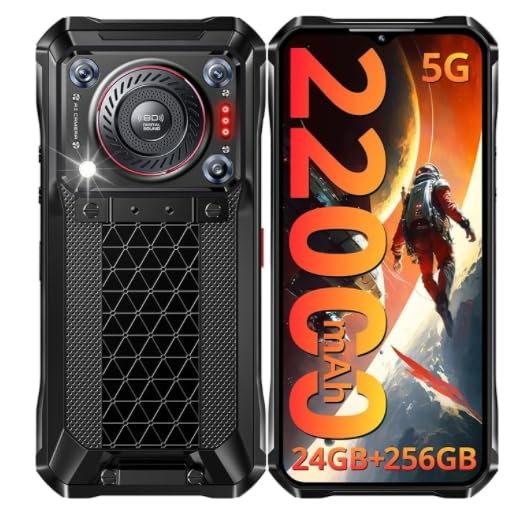 Amazon | Oukite WP 33 Pro 5 G補強スマートフォン22000 mAh 6.6インチ