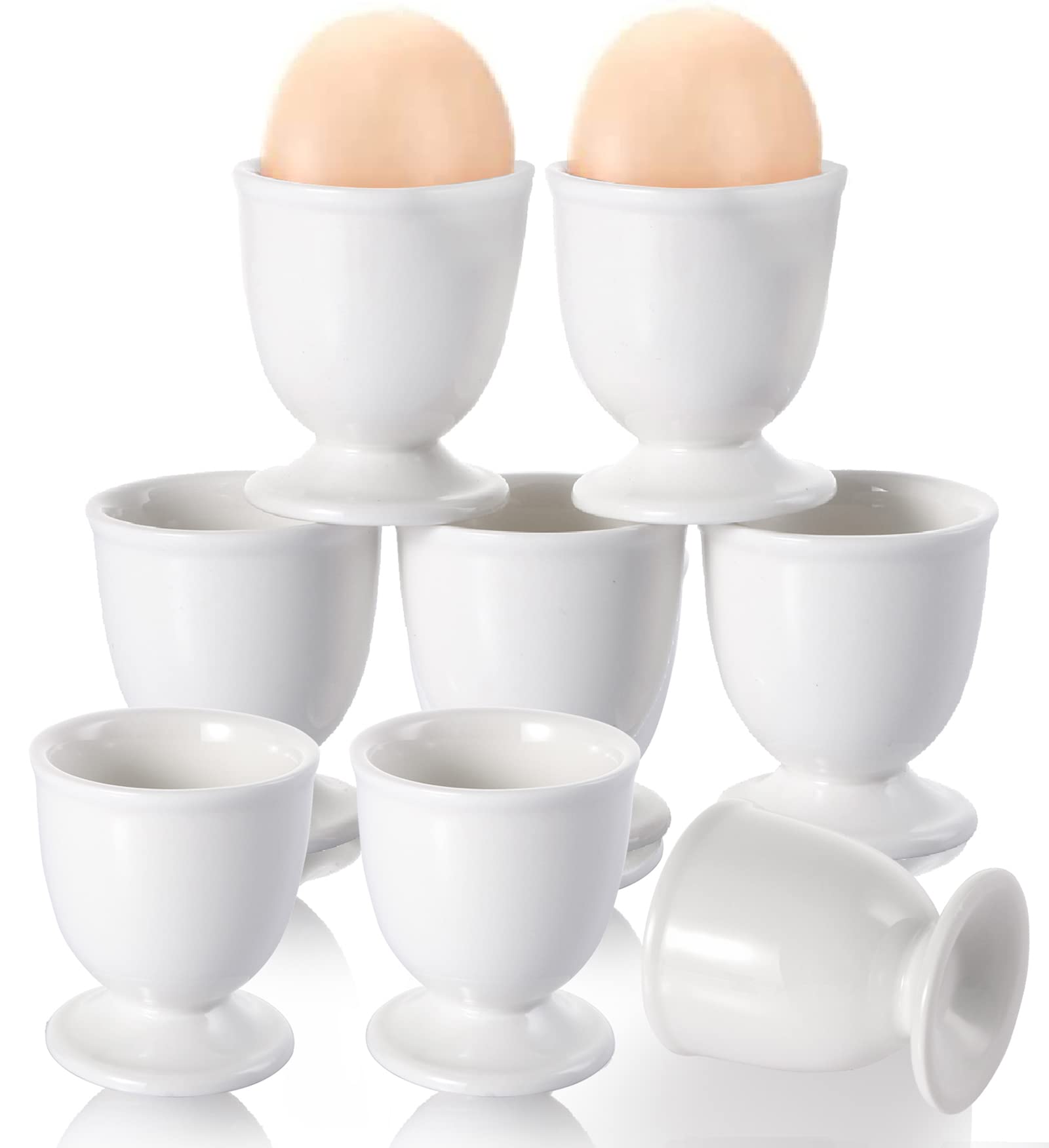 Amazon.co.jp: セラミックエッグカップ 磁器ホワイトエッグスタンド