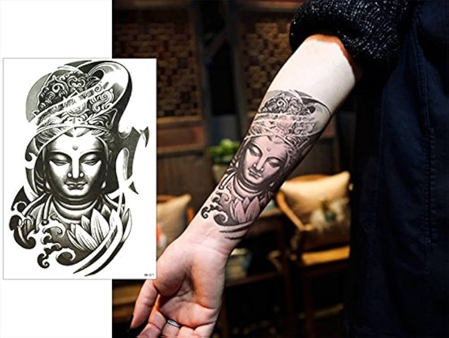 Amazon.co.jp: ［THE FANTASY］タトゥーシール 仏様 菩薩 釈迦様