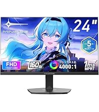 Amazon.co.jp: Minifire ゲーミングモニター 24インチ 160Hz 4000：1