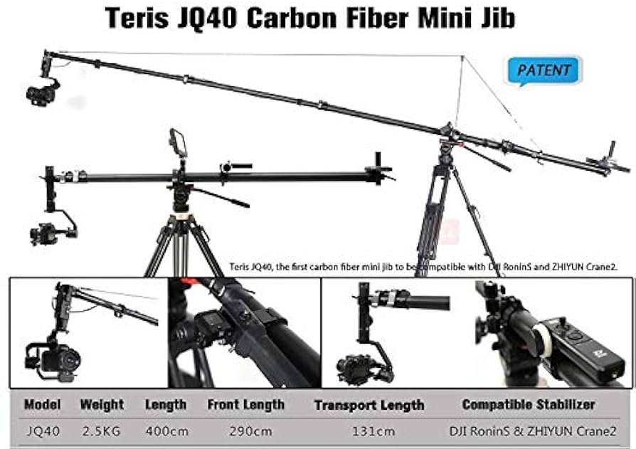 Amazon | 400cm 伸縮式カメラクレーン/ジブアーム カメラ撮影用