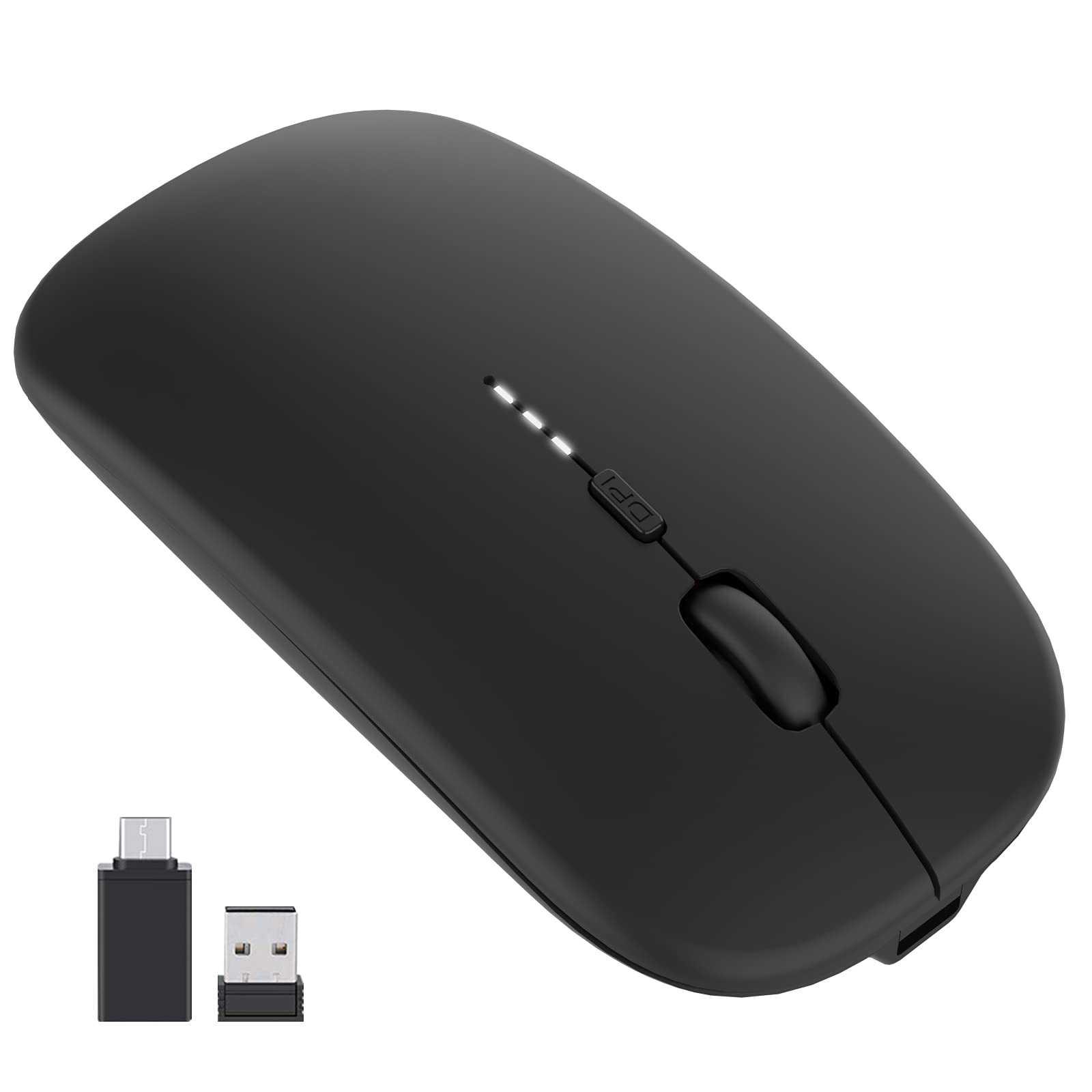 Amazon | 【残量把握】ワイヤレスマウス 薄型 瞬時接続 無線マウス